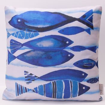 Coussin Aqua Pêche 60x60cm 1