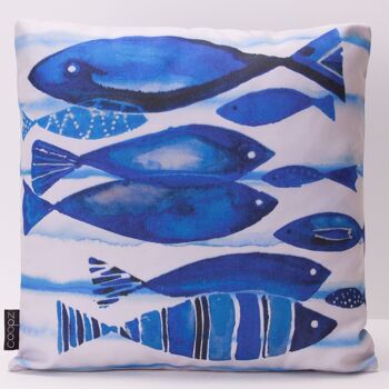 Coussin Aqua Pêche 60x60cm 2