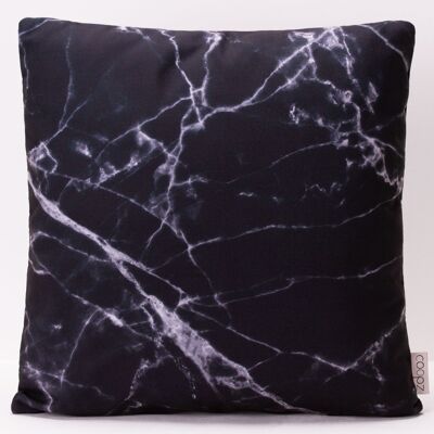 Coussin Marbre Noir 50x50cm