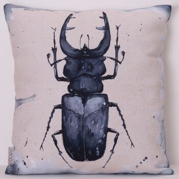 Coussin Lucane Noir 60x60cm 2