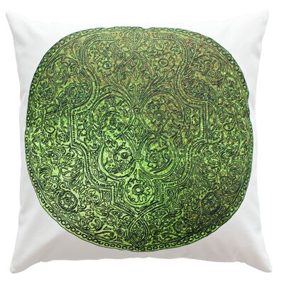 Housse de coussin verte "Coin"