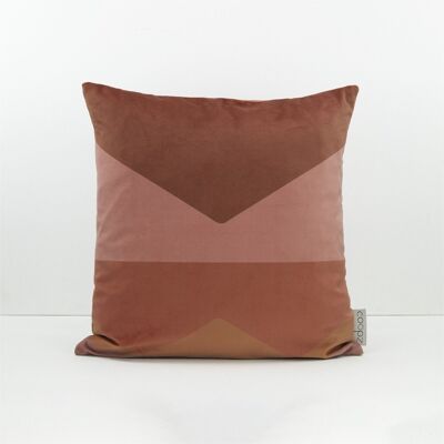 Cushion Cover Letter Velvet Dusty Pink Dusty Pink 50x50cm