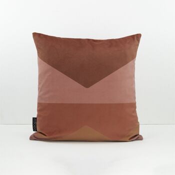 Housse de Coussin Lettre Velours Vieux Rose Vieux Rose 50x50cm 2