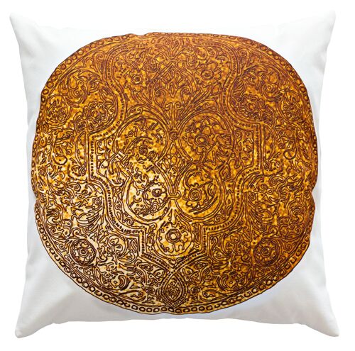 Coppper-Gold Cushion Cover "Coin"