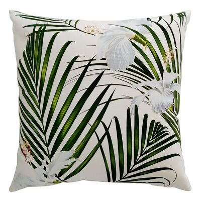 Housse de coussin "Feuilles de palmier"