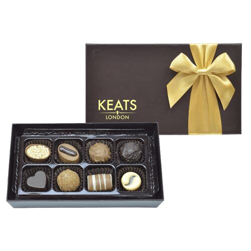 Keats Chocolate Selection-8pcs Gold Bow
