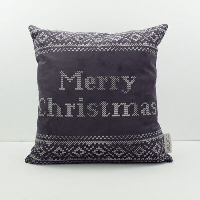 Christmas pillow Merry Christmas N Navy 50x50cm