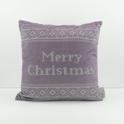 Coussin de Noël Joyeux Noël MV Mauve 60x60cm