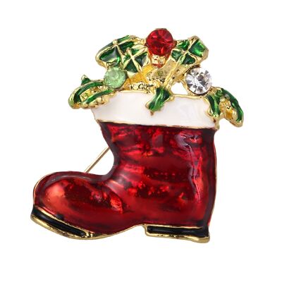 Christmas Brooch "Santa Boot"