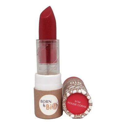 MAT LIPSTICK N° 4 ROUGE CORAL - Certified Organic