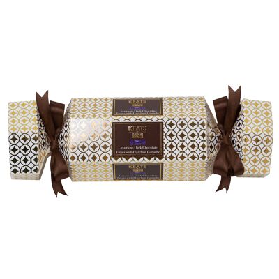 Keats Dark Chocolate Hazelnut Twists-Xmas Cracker Box