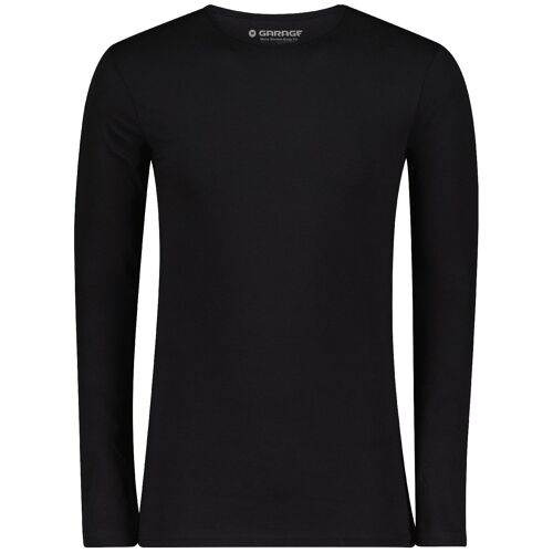 0208 BODYFIT T-shirt O-neck Longsleeve - Black