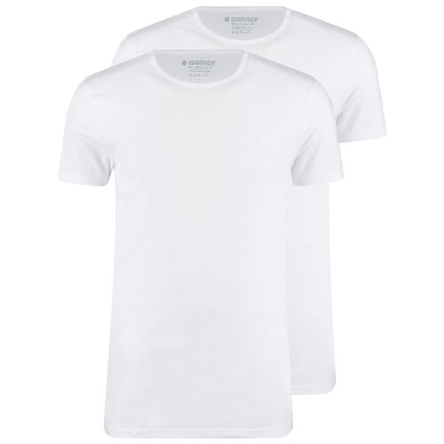 0221 Bio-cotton Bodyfit 2-pack T-shirt O-neck - White