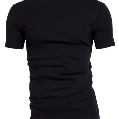 0301 SEMI BODYFIT T-shirt O-neck - Black