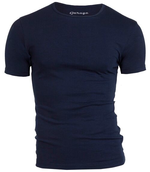 0201 BODYFIT T-shirt O-neck - Navy