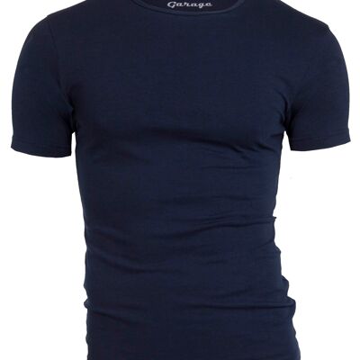 0201 T-shirt BODYFIT O-collo - Navy