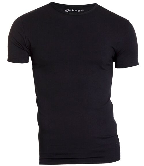 0201 BODYFIT T-shirt O-neck - Black