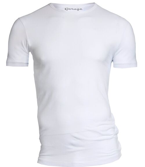 0201 BODYFIT T-shirt O-neck - White