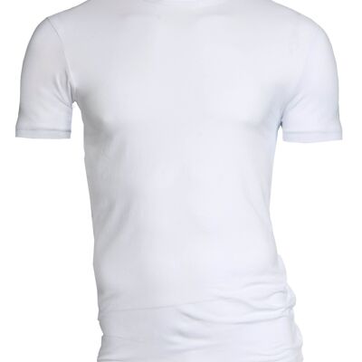 0201 T-shirt BODYFIT O-collo - Bianco