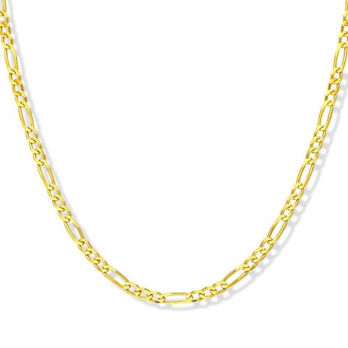 SOLID GOLD FIGARO NECKLACE - 46cm / 5mm Thickness