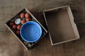 Diffuseur en céramique pour huiles essentielles - dans un bol hollandais bleu__ 3