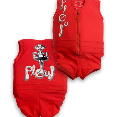 Boy's floating swimsuit: Red Jim