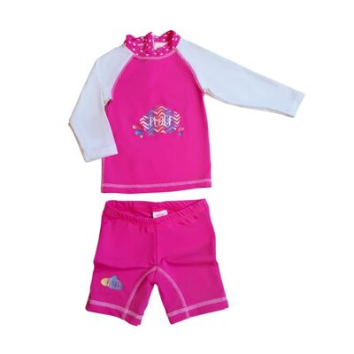 Anti-UV children's outfit for girls: Cloud