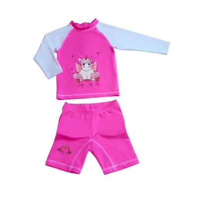 Anti-UV children's set for girls: Unicorn