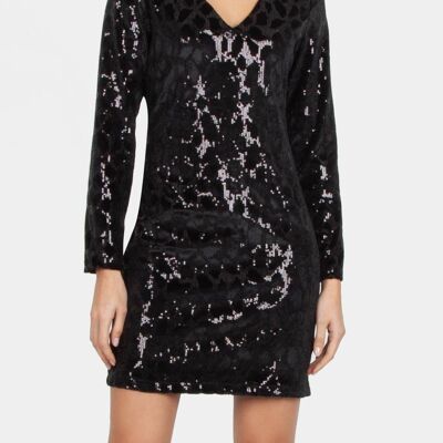 Sequined velour dress__