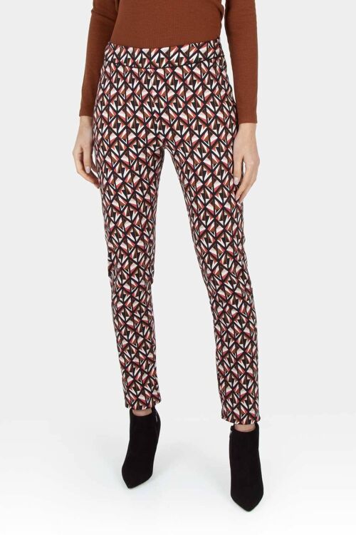 Jacquard-patterned trousers__