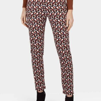 Pantalon à motif jacquard__