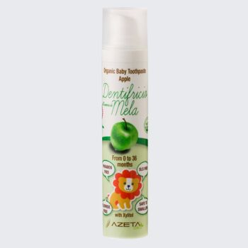 Dentifrice bio au goût de fruits - AZETA bio - pomme 0-3 ans 1