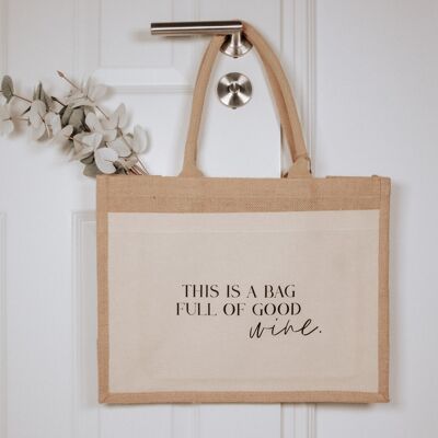 Sac en jute XL | Bon vin