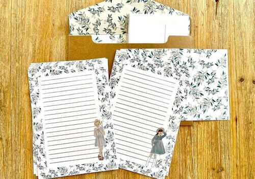 Papier à lettres feuillage