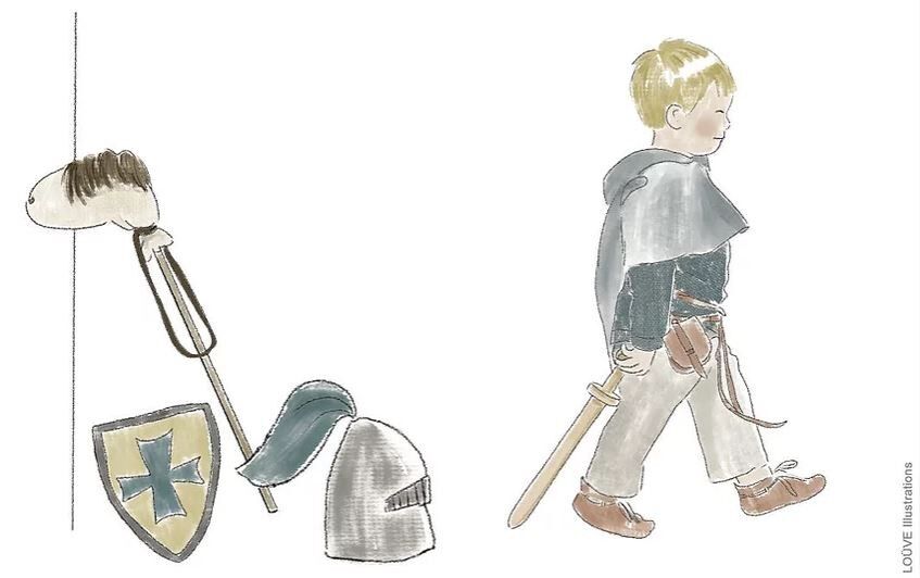 Kleiner Ritter-Postkarte