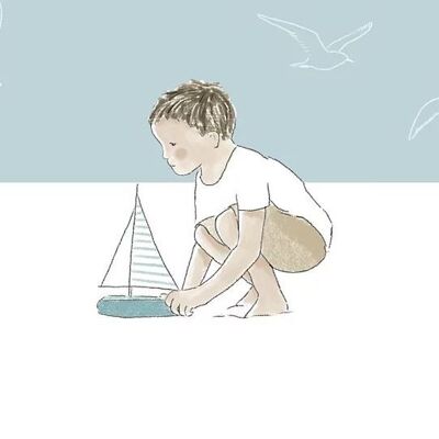 Little Boat Postcard