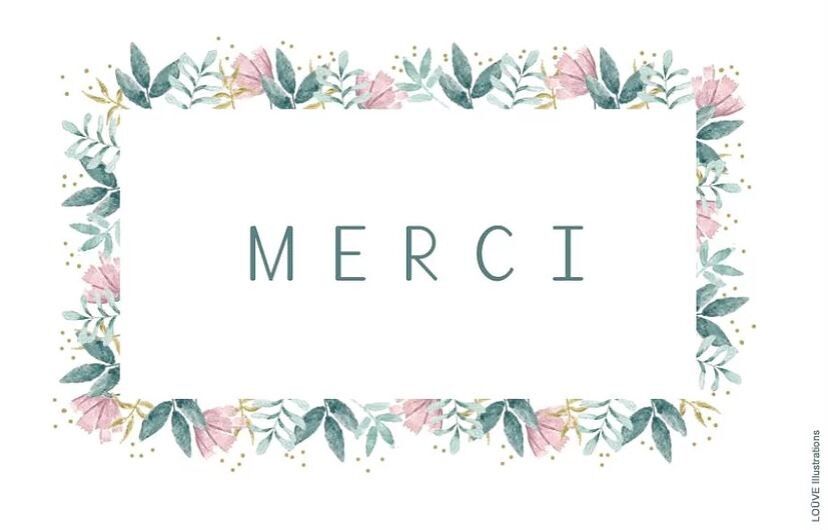 Blumen danke Postkarte