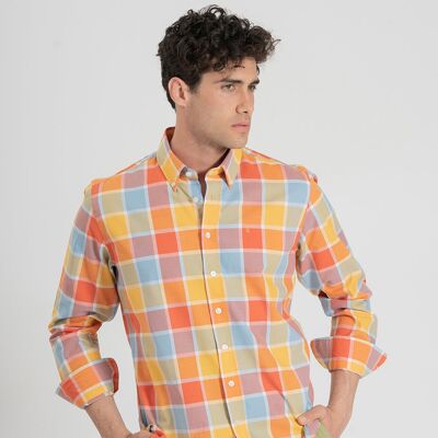 Chemise à carreaux multicolore 1