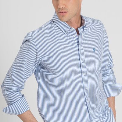 Camicia a righe blu