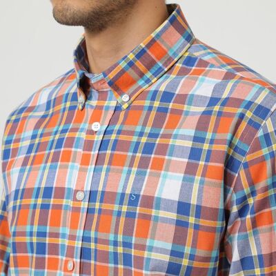 Chemise à carreaux multicolore 2