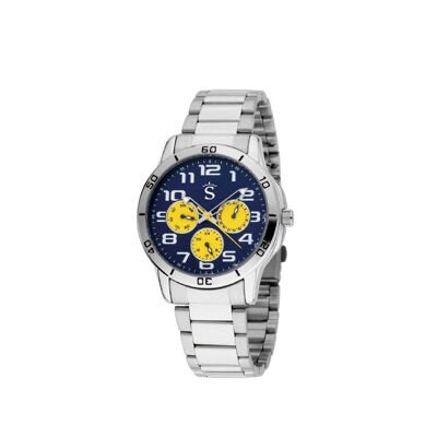 Triplo orologio giallo da corsa
