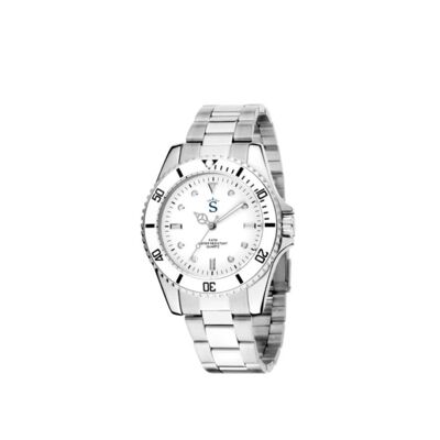 Montre Race en métal blanc