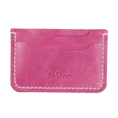 Porte-Cartes Horizontal Coloré Rose