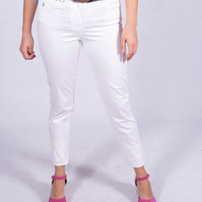 Pantaloni 5 tasche bianchi