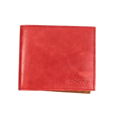 Horizontal Wallet Colored Red