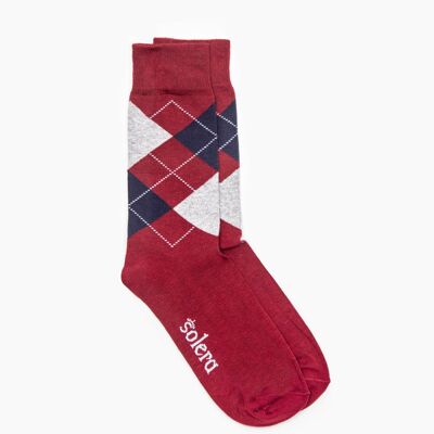 Scottish Garnet Socks Red