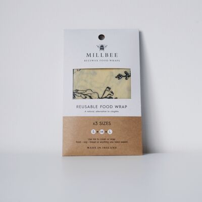 Beeswax Food Wraps Variety 3 Pack
