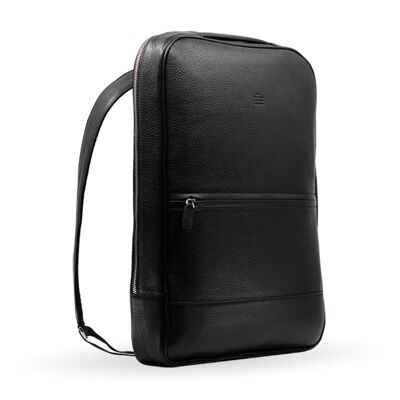 leather backpack | commuter black