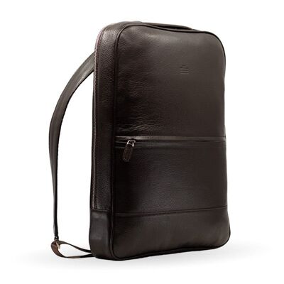 leather backpack | commuter brown