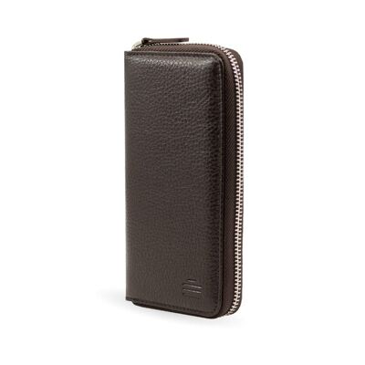 leather case | Zip brown